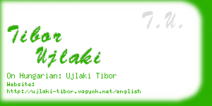 tibor ujlaki business card